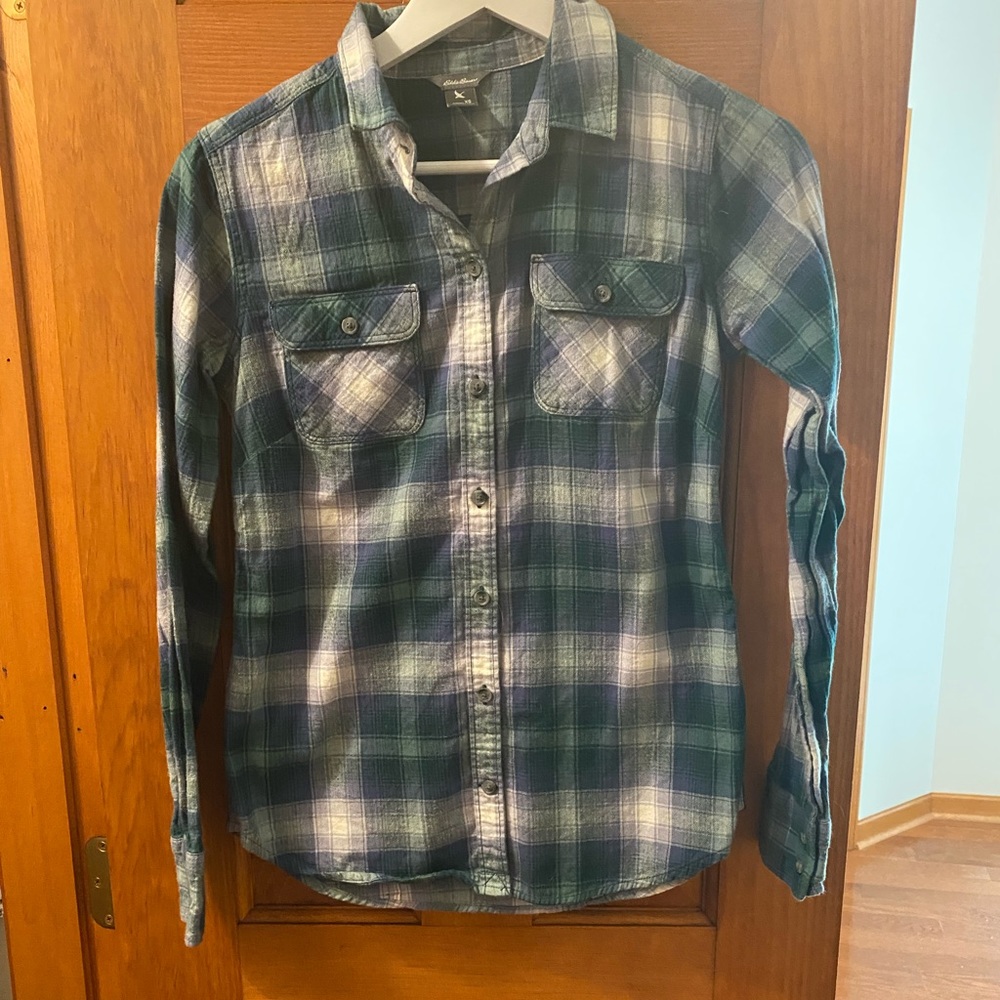 Eddie Bauer flannel long sleeve shirt